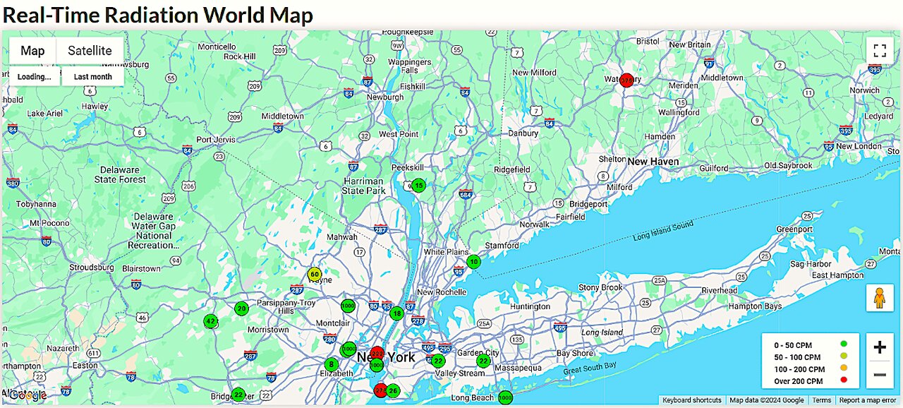 RADIATION BEING DETECTED IN NEW YORK & CONNECTICUT-ANYTHING TO DO WITH DRONES/UAPS???