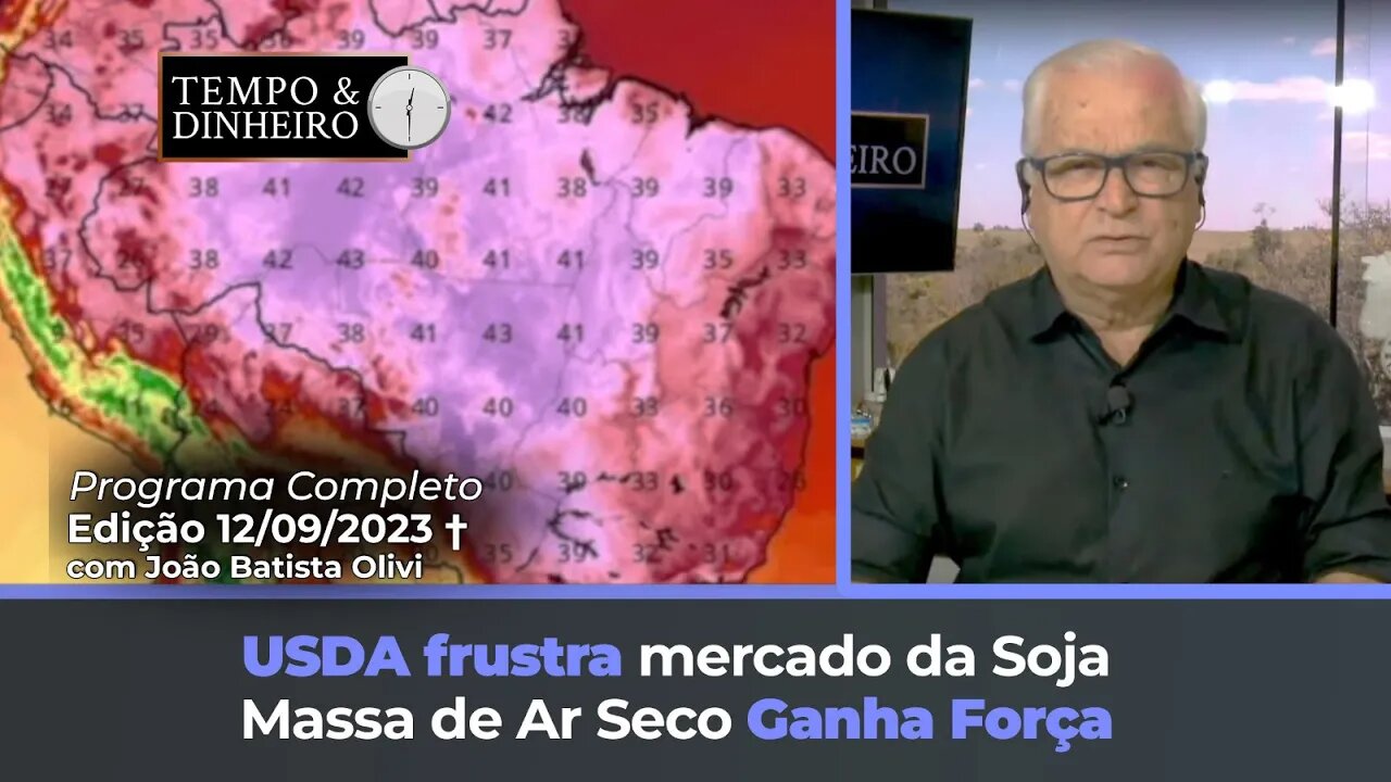 USDA Frustra mercado da soja, massa de ar seco ganha força