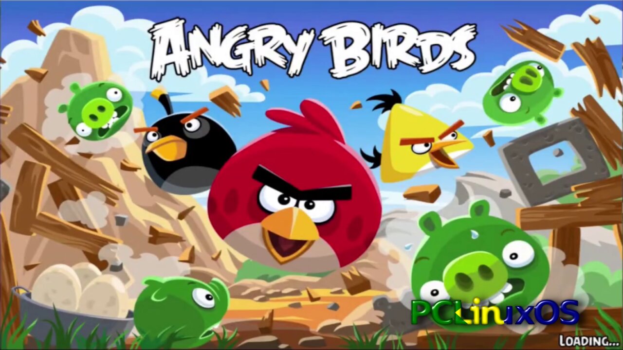 PCLinuxOS Android Angry birds