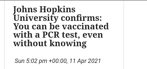 PCR Testing Important Information