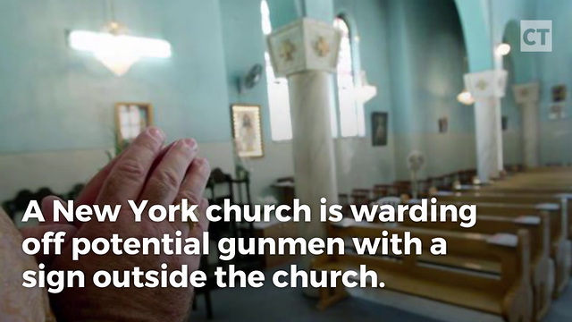 Church Warns Shooters With Sign