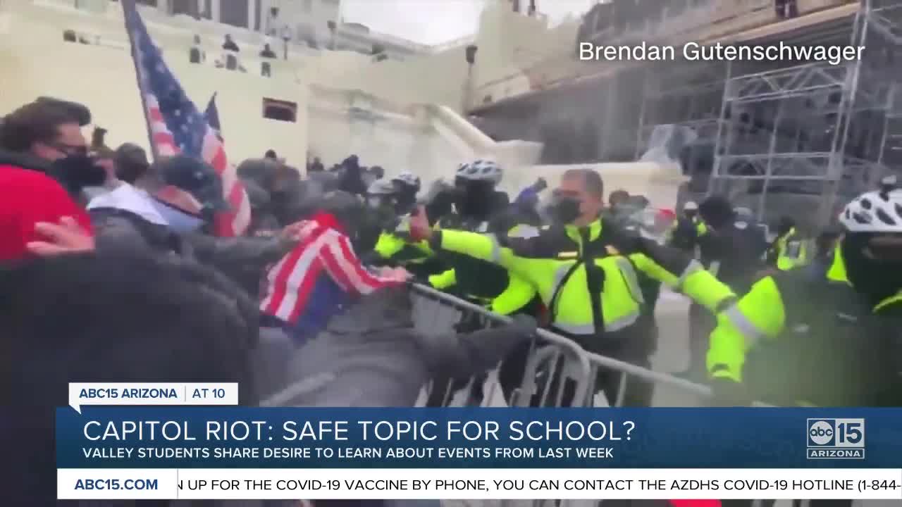 Valley students: Riots at U.S. Capitol 'should have been discussed in school,' but rarely were