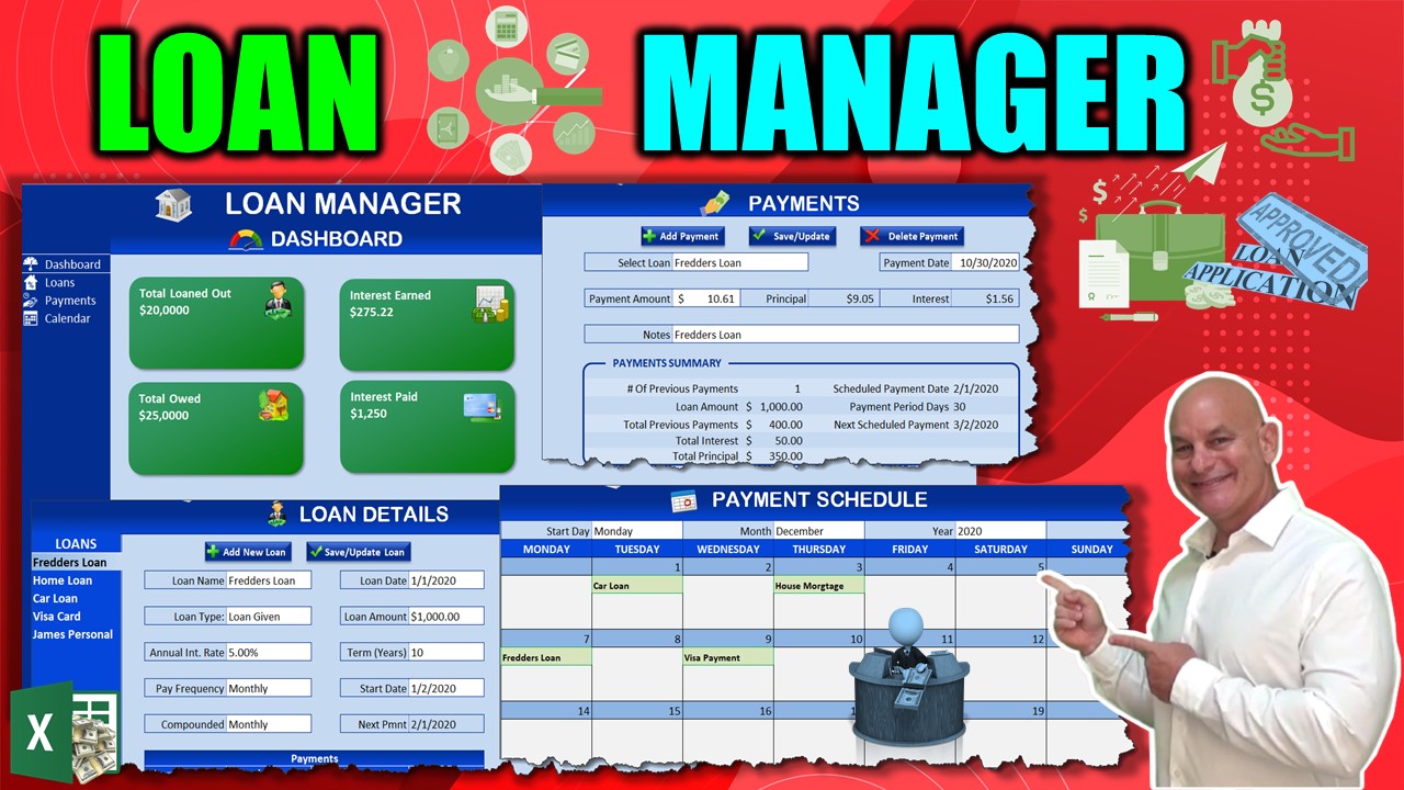 Learn How To Manage Loans & Schedule Payments With This Amazing Excel Loan Manager [Free Download]