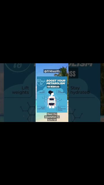 How to increase metabolism for weight loss naturally at home | Ways to boost your metabolism #shorts