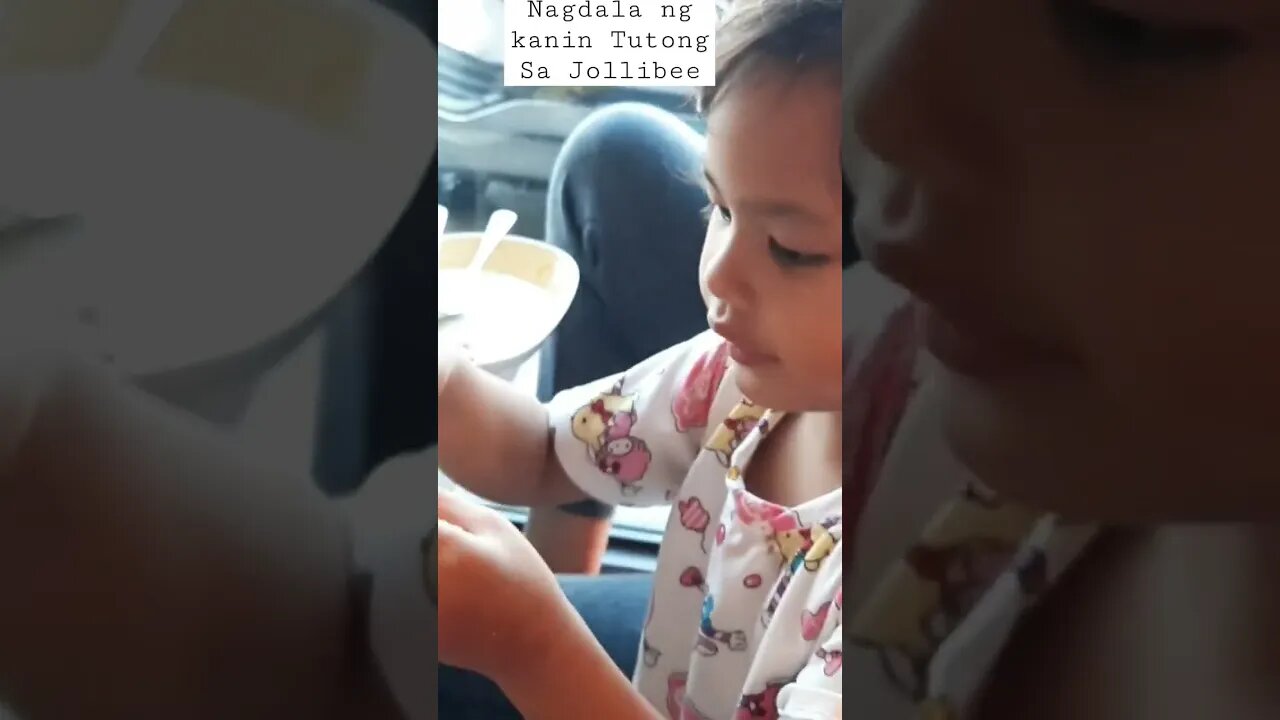 nagdala ng kanin tutong sa Jollibee 🤣 #jollibee #extrarice #laughtrip #familyvlog