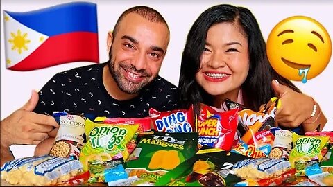 🇵🇭 Foreigners Eating Philippines snacks for FIRST TIME!! 😳