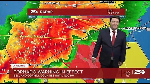 Hail and tornados in Central Texas