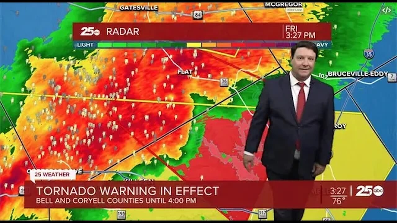 Hail and tornados in Central Texas