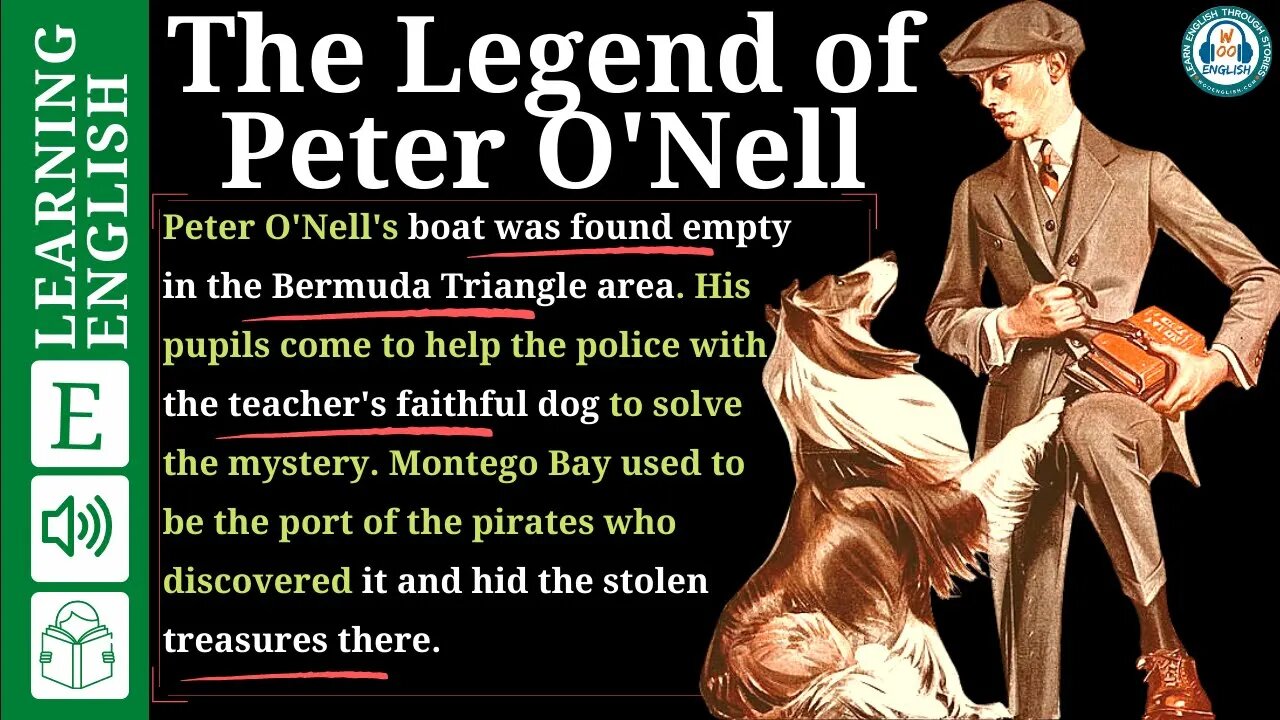 learn english through stories level 2 🍁 The Legend of Peter O'Nell