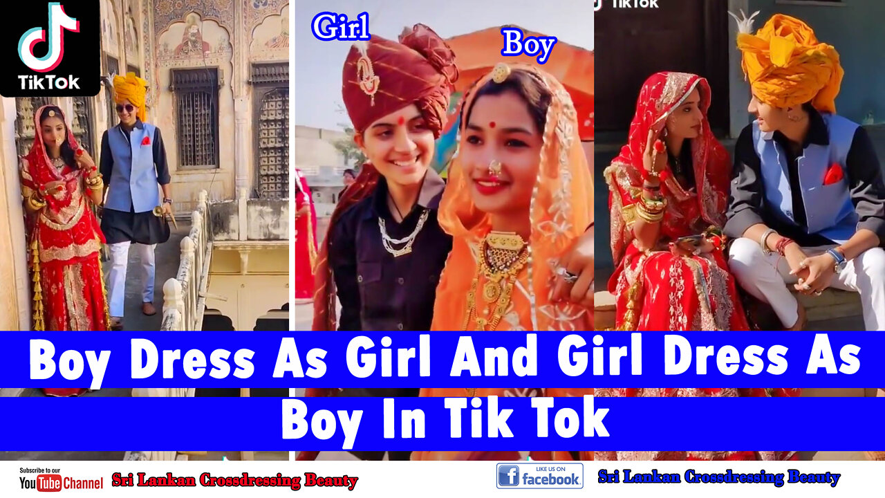 Boy transformed in to girl for Tik Tok videos