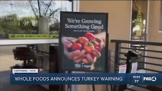 Whole Foods turkey warning