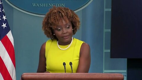 KARINE JEAN-PIERRE: Biden Just Discussed "How Climate Is Very Real!"