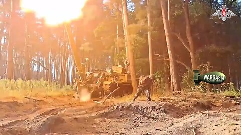 A look at Russia's 2S4 Tyulpan mortar in Krasny Liman