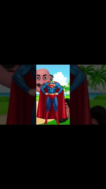MOTU PATLU Wrong Heads with Spiderman in Hindi Superman Hulk Iron Man | Motu Patlu Cartoon in#shorts