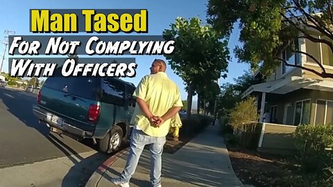 Man Tased By Police For Not Complying