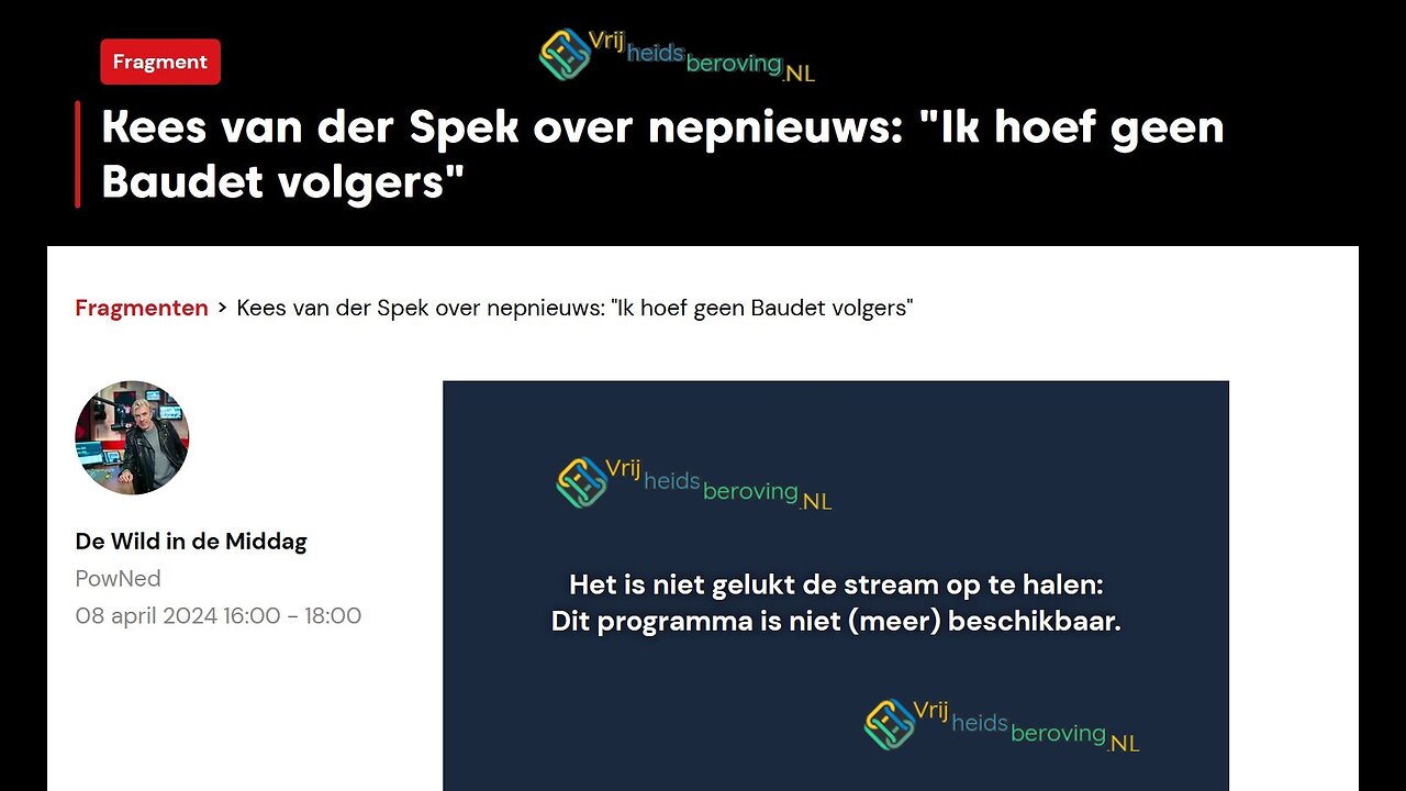 Kritisch denken versus vertrouwen: De visie van Kees van der Spek op de gevestigde media en experts