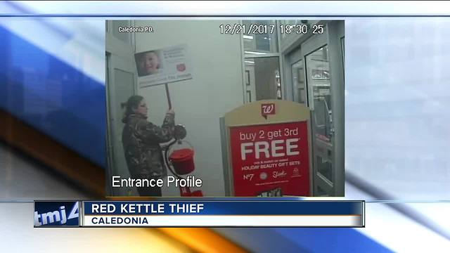 Salvation Army red kettle stolen from Caledonia Walgreens