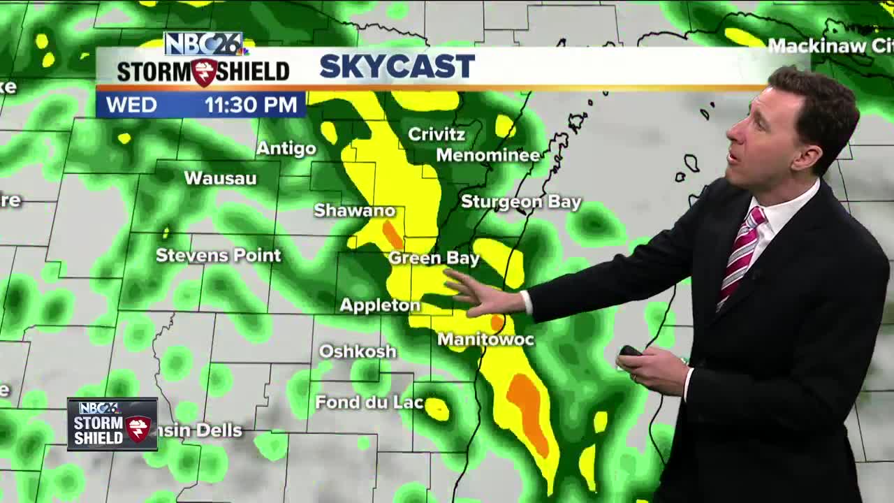 Michael Fish's NBC26 Storm Shield weather forecast