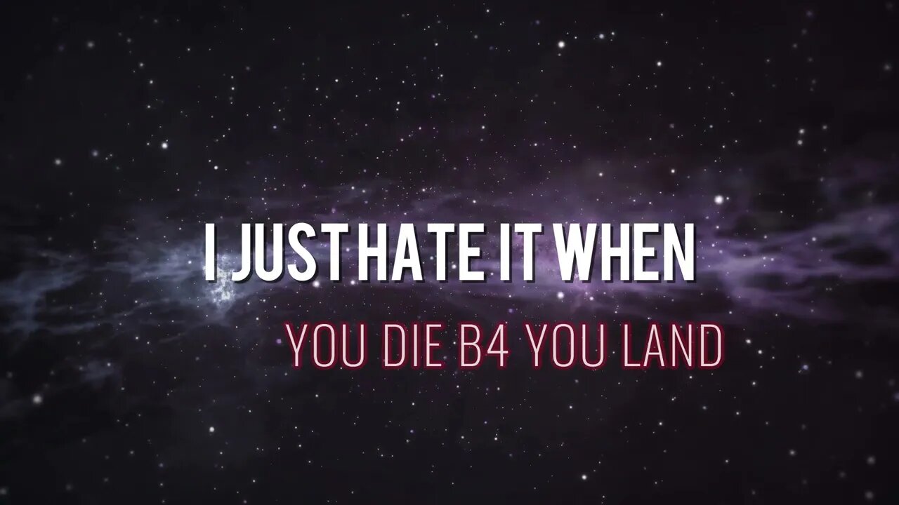 I'm Tired of Hearing. ( I can't even land )