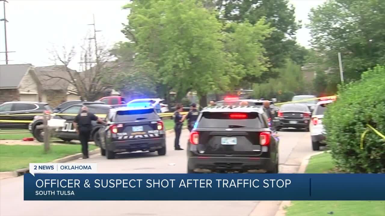 Officer and suspect shot after traffic stop