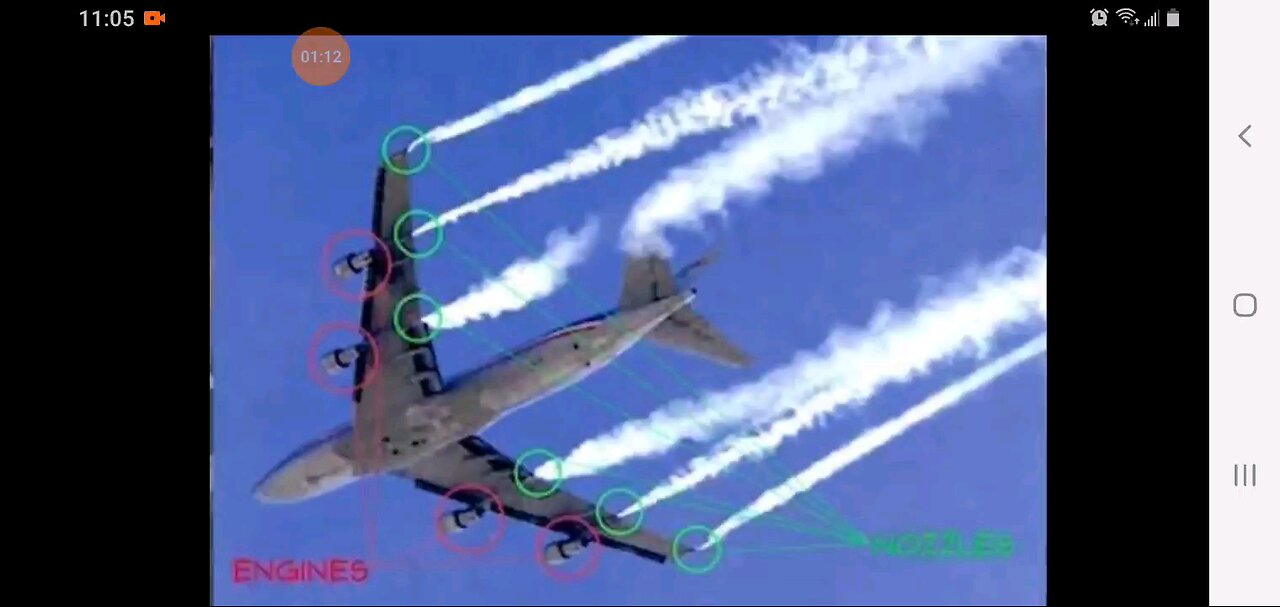 look up way up is it a bird no it's a chemtrail plane