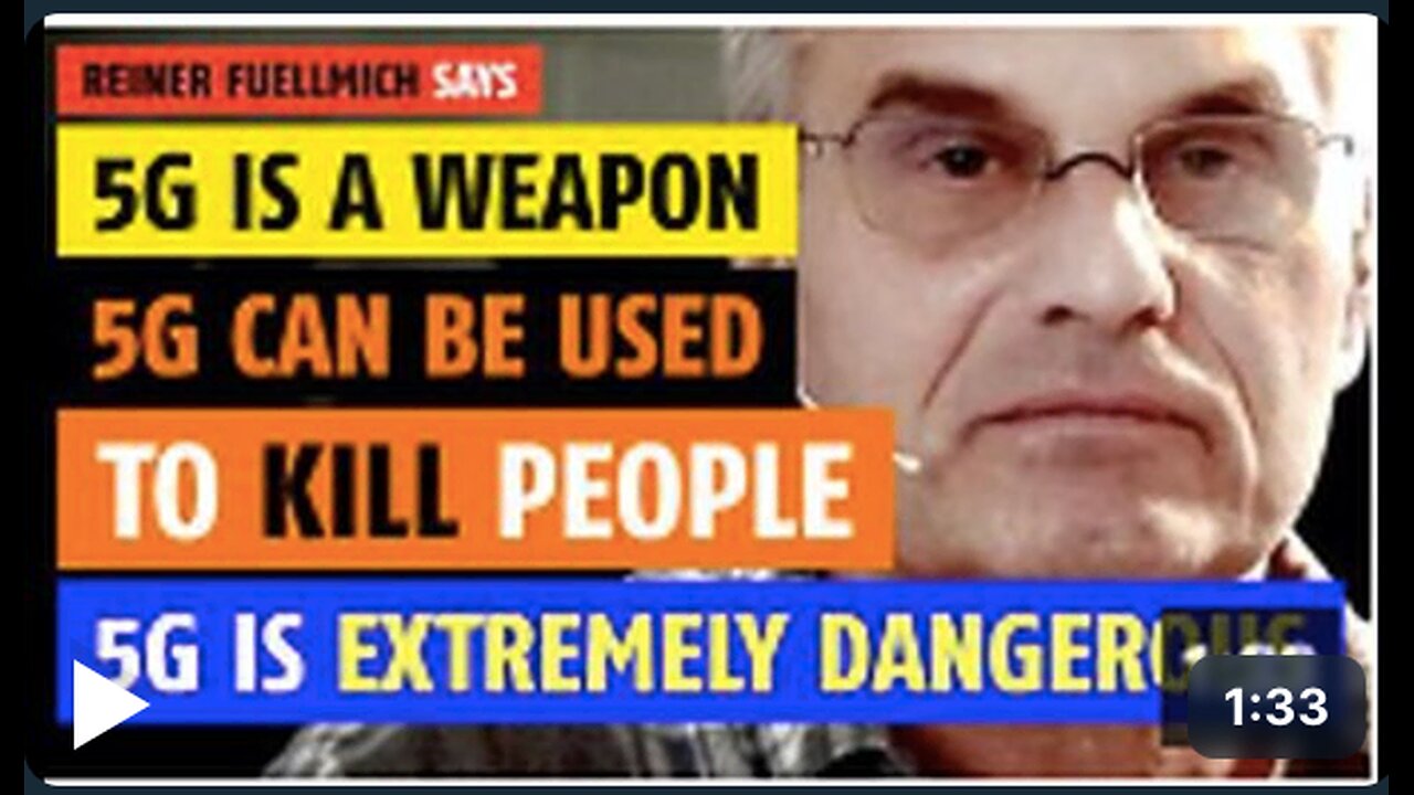 5G is a weapon, it can kill people, it can create any symptom, says Reiner Fuellmich