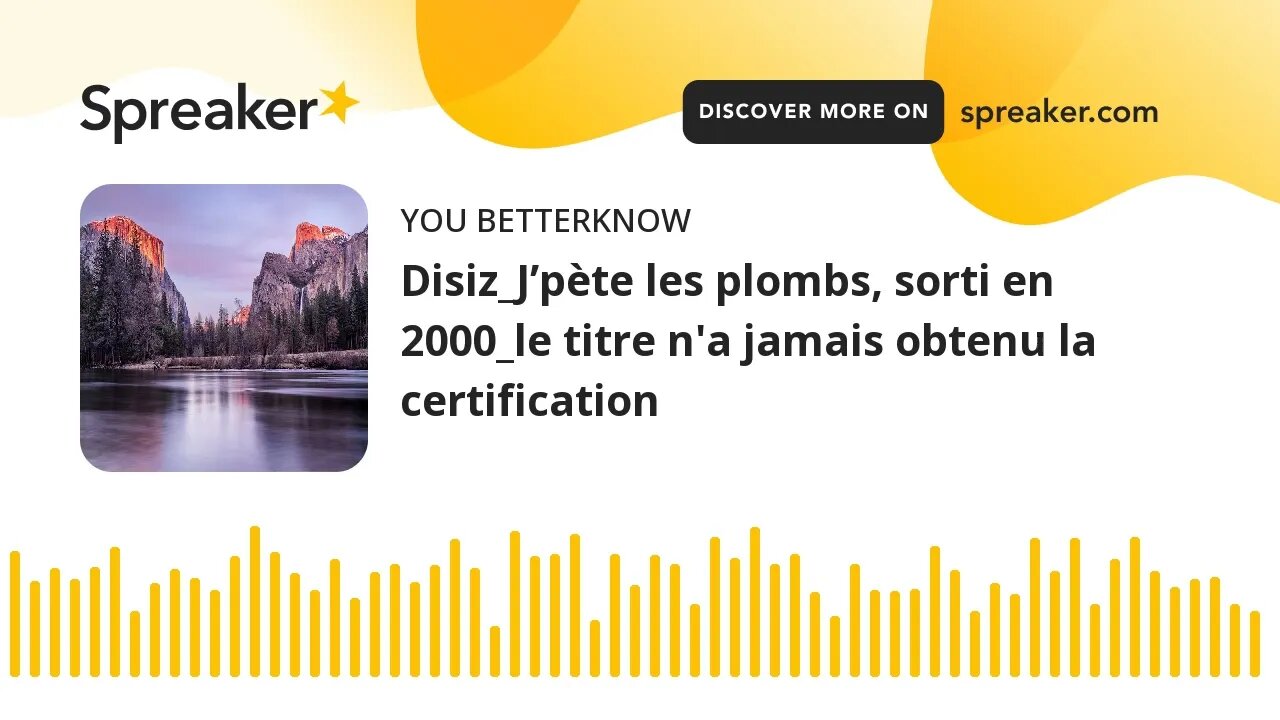 Disiz_J’pète les plombs, sorti en 2000_le titre n'a jamais obtenu la certification