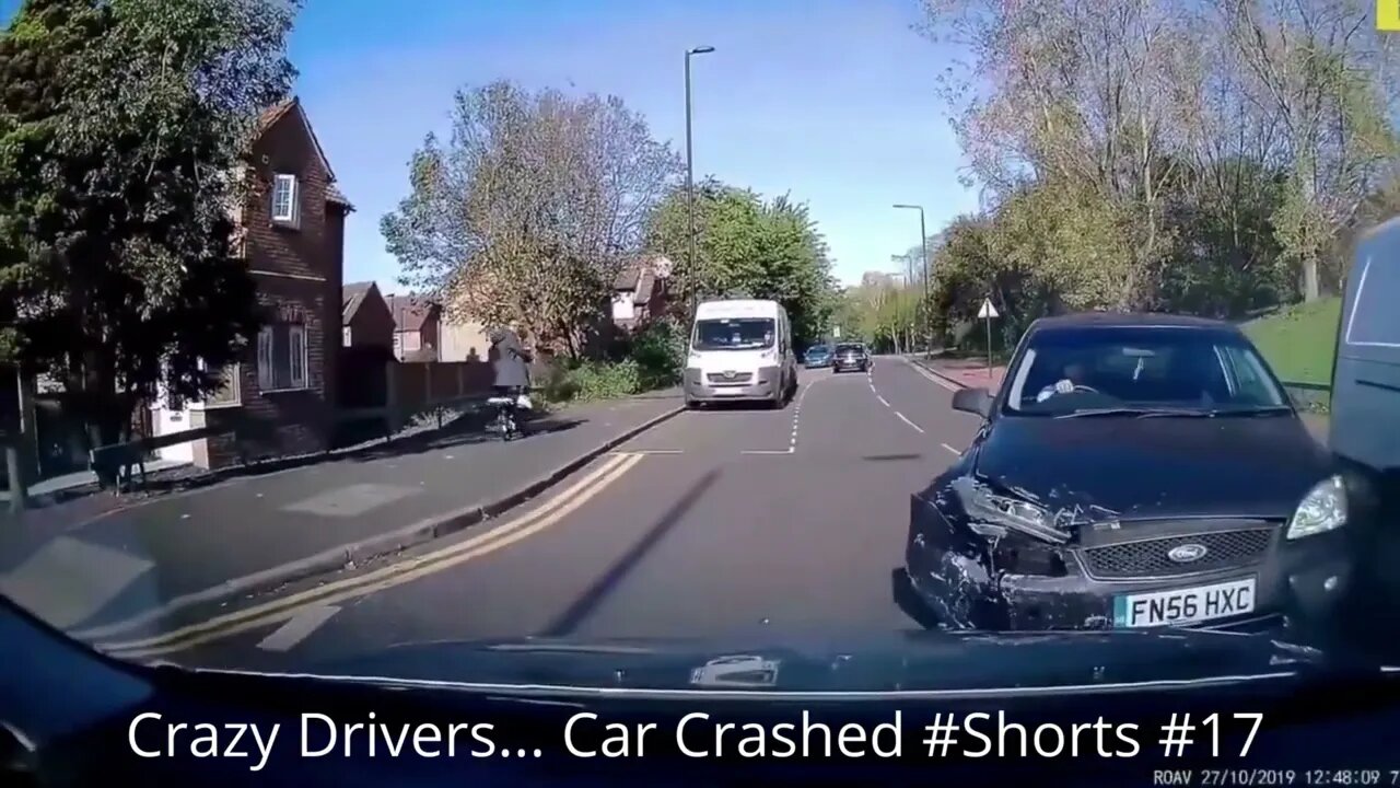 Crazy Drivers... Car Crashed #Shorts #17