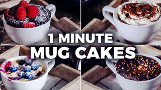 1 Minute Mug Cake Recipes: 6 easy and quick Microwave Mug Cakes