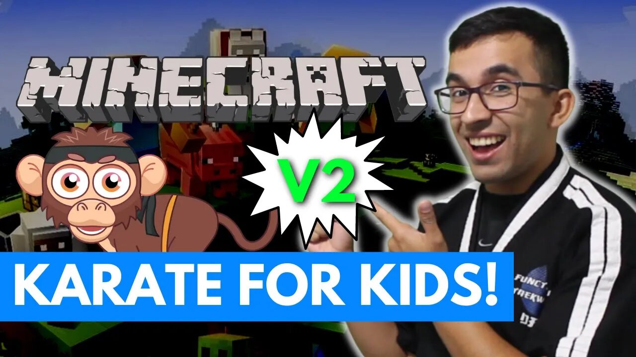 How To Learn Karate At Home | MineCraft Lesson for Kids V2 (Week 49)