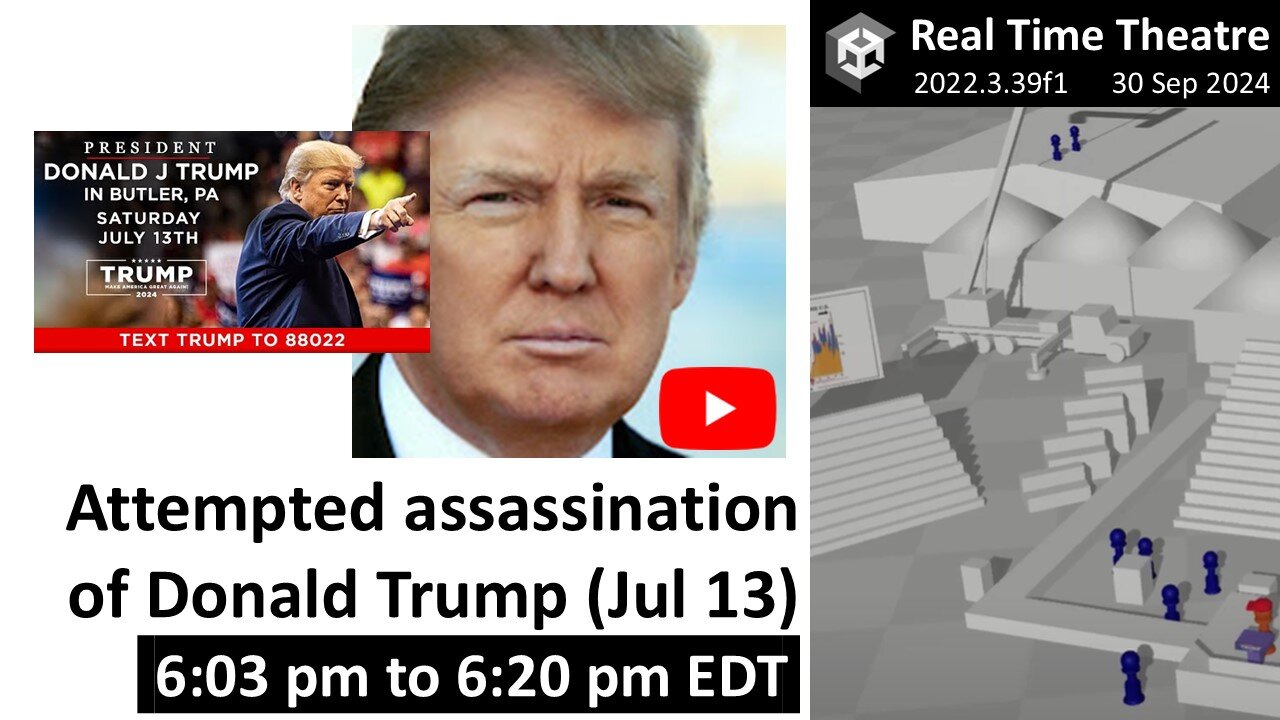 Real Time: Jul 13 DJT Assassination Attempt | Donald J Trump Livestream (6:03pm - 6:20pm EDT)