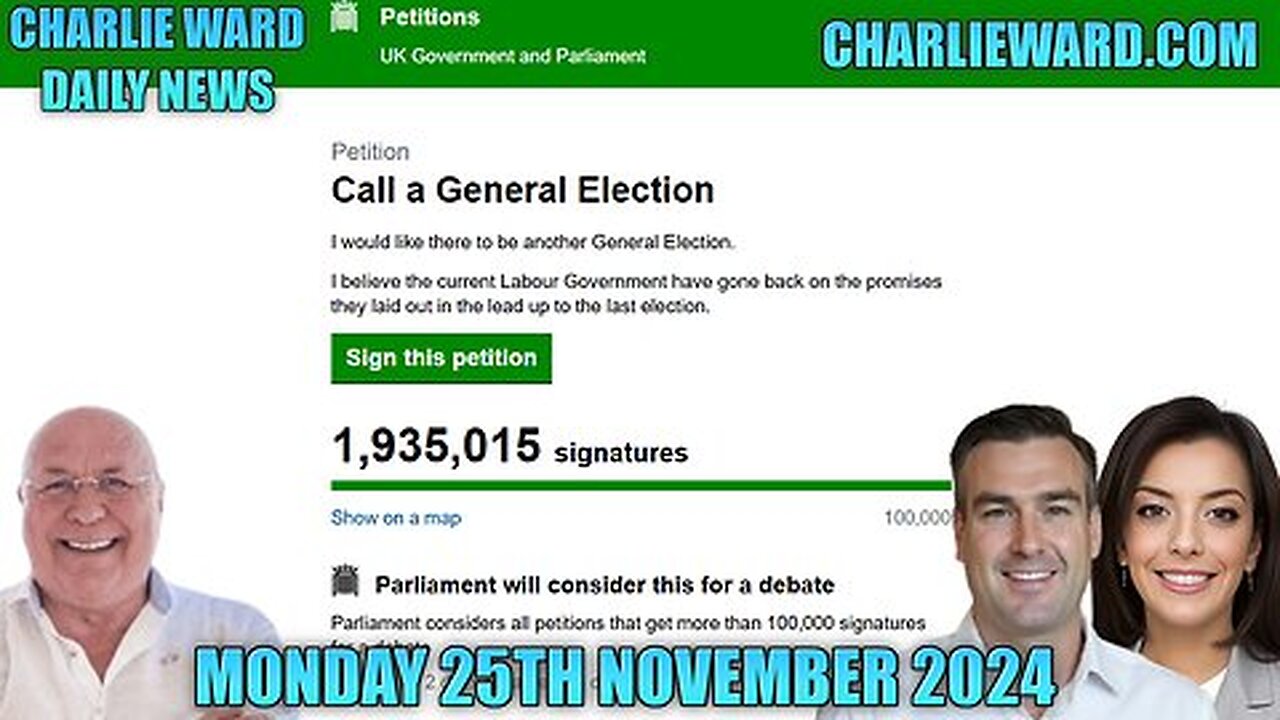 CHARLIE WARD DAILY NEWS WITH PAUL BROOKER MONDAY 25TH NOVEMBER 2024