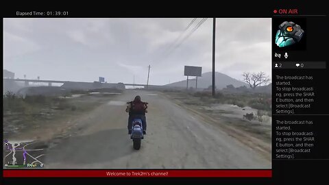 Trek2m is Playing Gta-5 still Alive in pain trying to Enjoy my Games Day 800