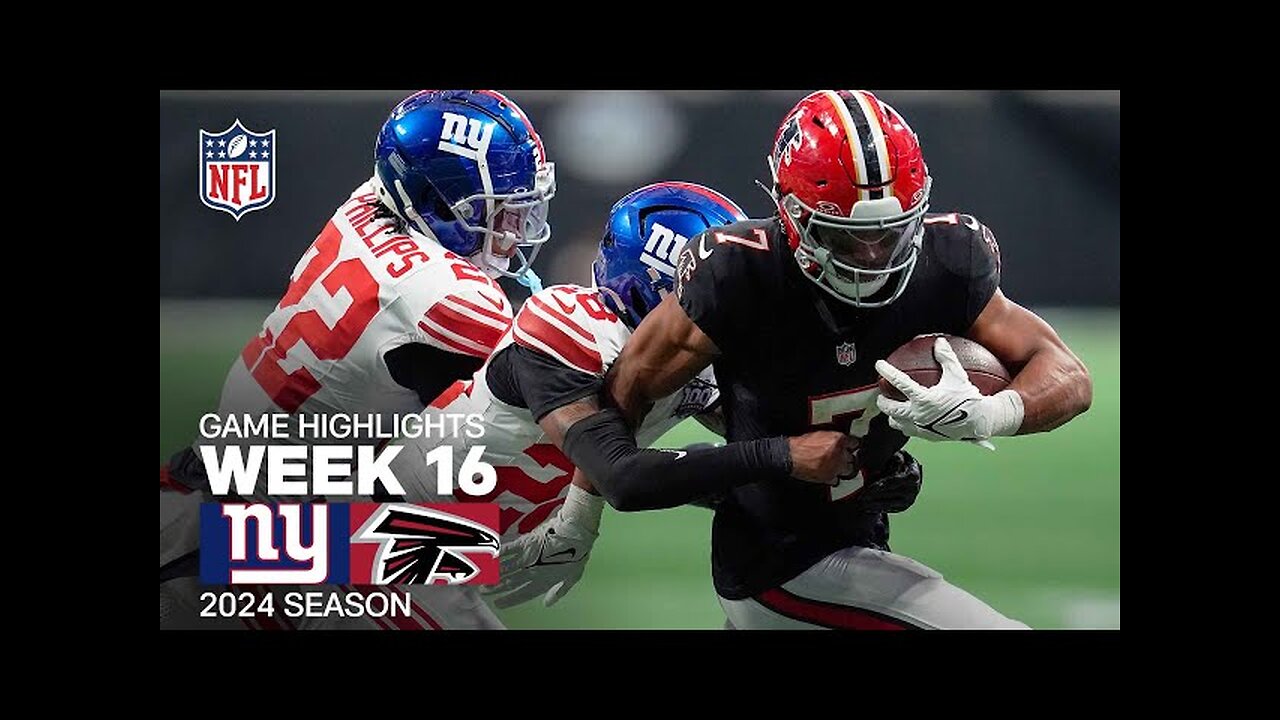 New York Giants vs. Atlanta Falcons Game Highlights | NFL 2024 Season Week 16