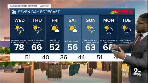 WMAR-2 News Weather at 11