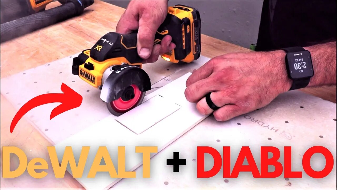 This is a Beast! DeWALT 3 in. 20V Cut Off Tool with DIABLO Diamond Blade!