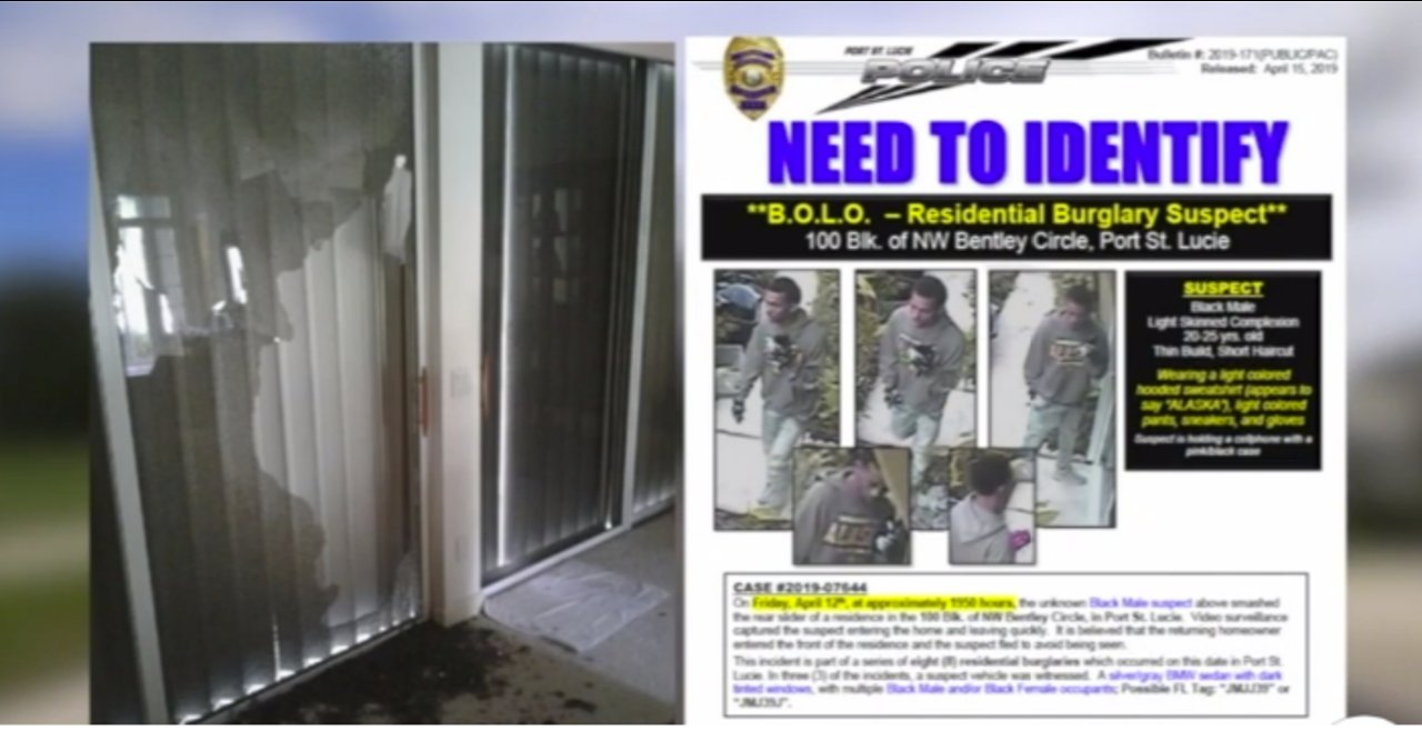 Police investigating several break-ins across Treasure Coast