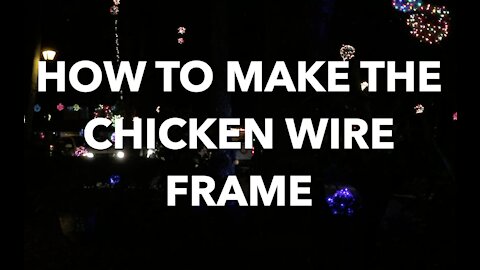 How to make Christmas Balls Part 1: The Chicken Wire Frame