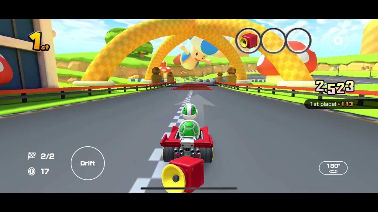 Mario Kart Tour - 3DS Toad Circuit Gameplay & OST