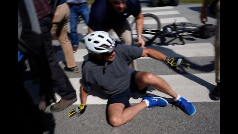 Joe Biden Falls Down Stairs Now Falls Off Bike!