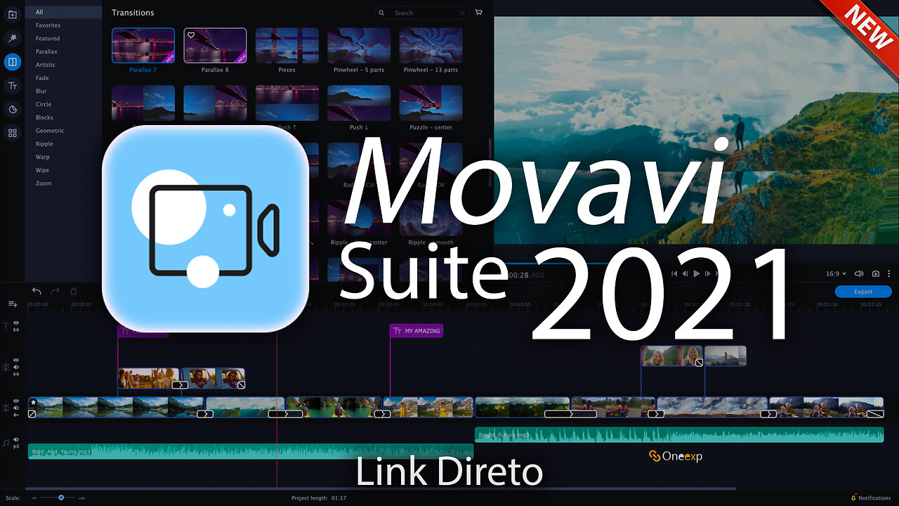 🔵Novo Movavi Editor Suite 2021 Em Português Br + ( Ativação Automática ) Link Direto Sem Encurtador!!🔵