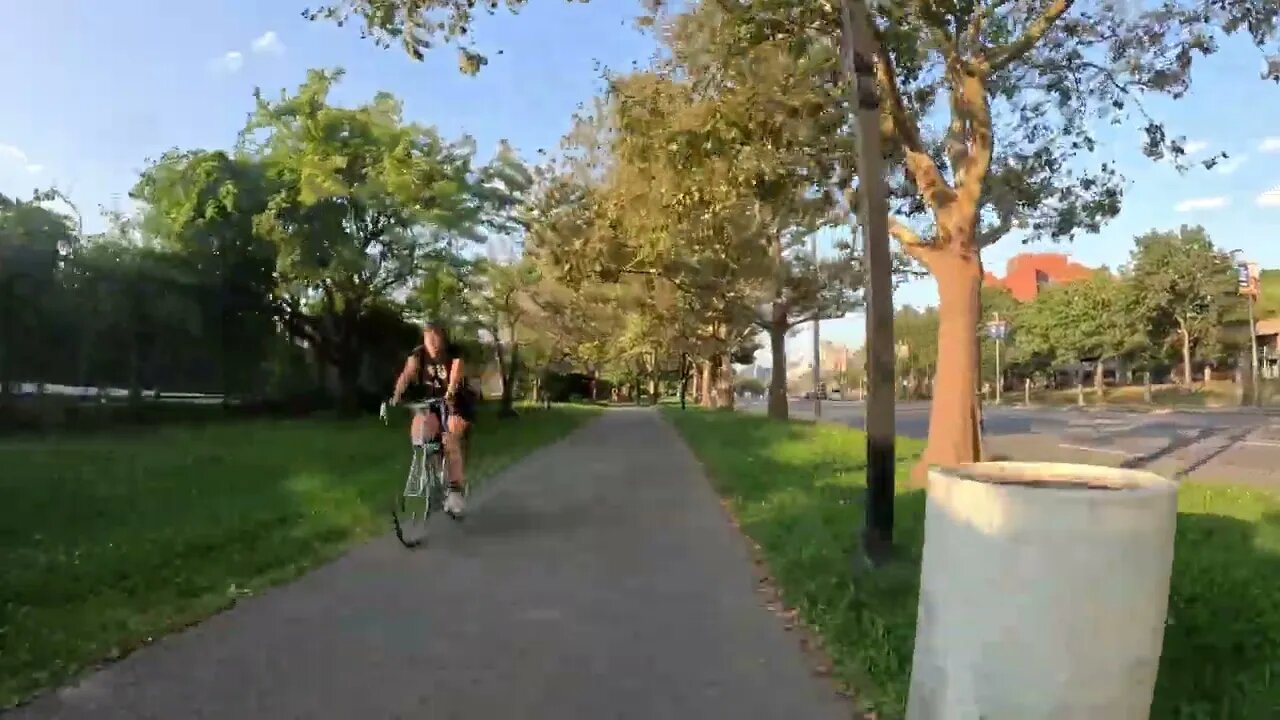 Boston 4K #bikelover RUSH HOUR Preview - SW Corridor Park Boston's Bike Highway - #citytour