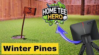 Winter Pines - 18 Hole Sim Golf Course Vlog on the Garmin Approach R10 Launch Monitor Simulator