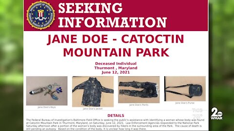 FBI hunting for leads after hikers discover part of woman's body in Catoctin Mountain Park