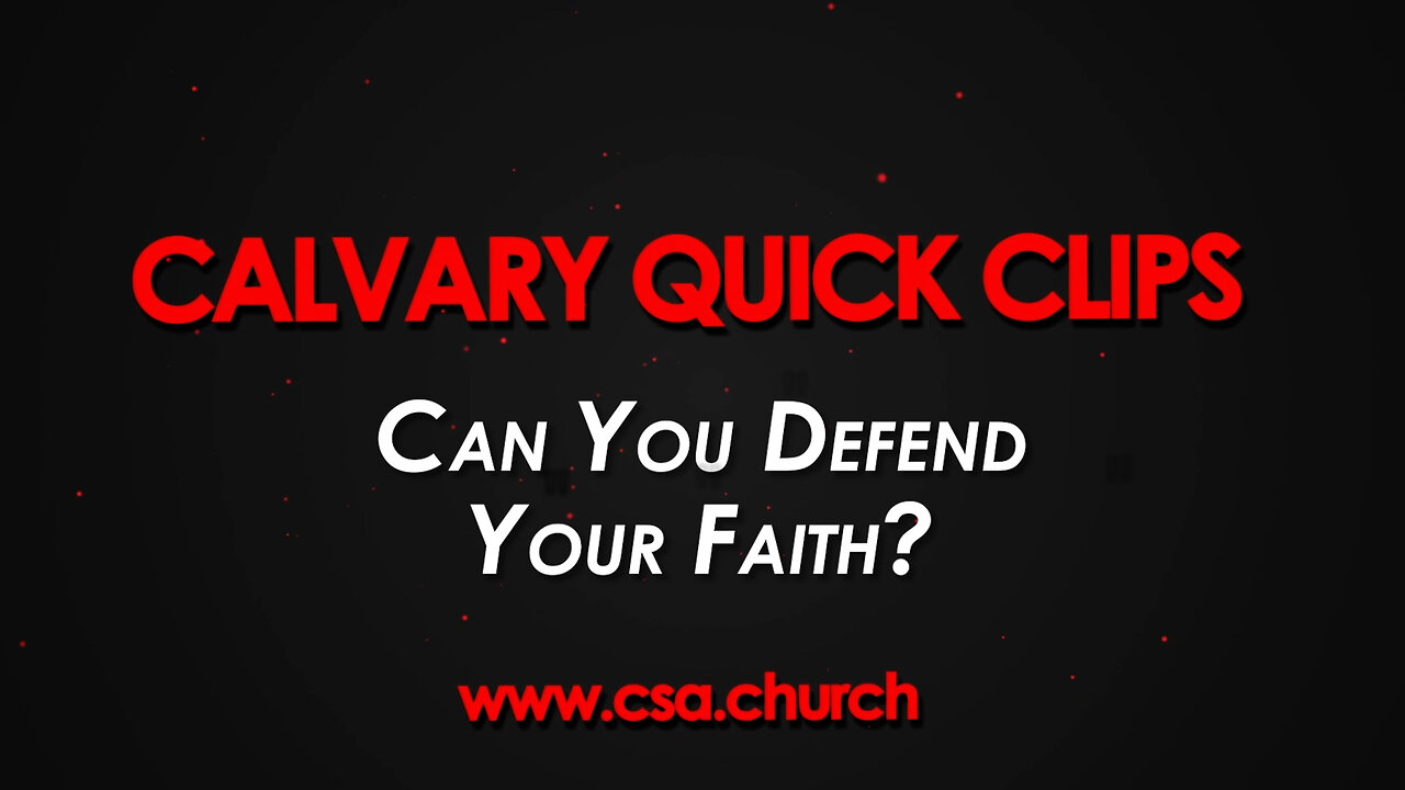 Can You Defend Your Faith?