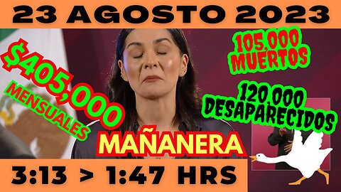 💩🐣👶 AMLITO | Mañanera Miércoles 23 de Agosto 2023* | El gansito veloz 3:06 a 2:06.