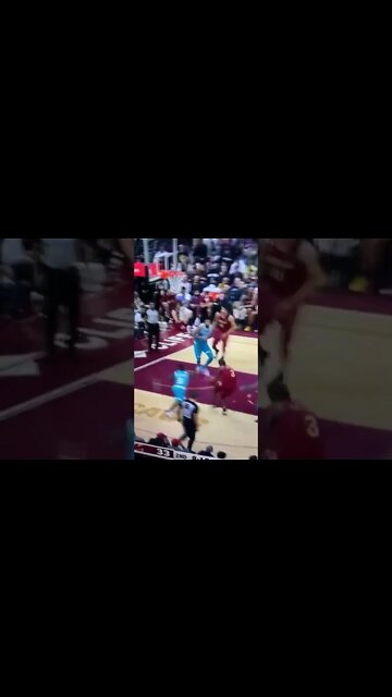 Nick Richards with the Monster Rejection at the Rim.