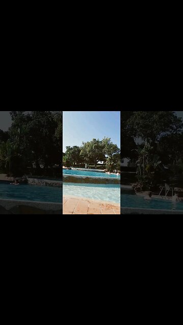 Pool in european resort