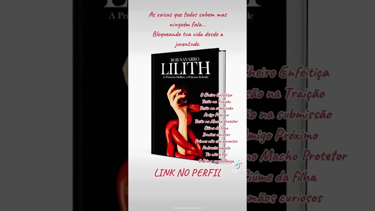 Os tabus! Cristolucifer com br . #bobnavarro #lilith #livrolilith #lucifer #escoladelucifer #mulher