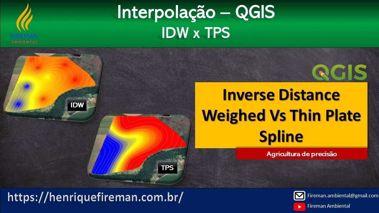 Agricultura de Precisão - IDW x TPS